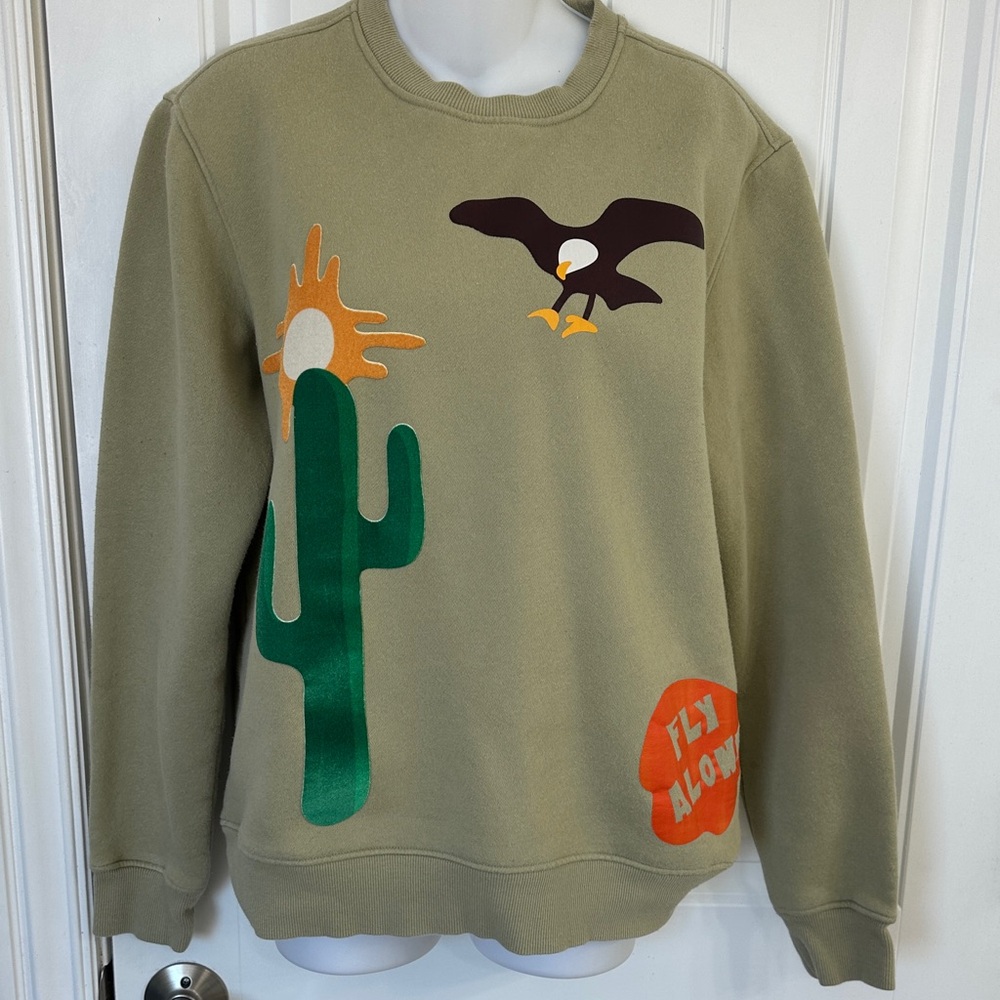 Cactus Graphic Crewneck Sweater